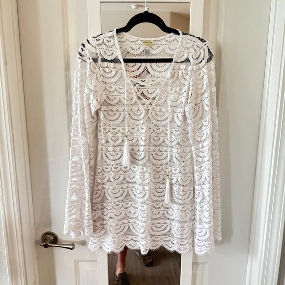 PilyQ Noah Tunic in Water Lily White, Size XS/S - Picture 2 of 5